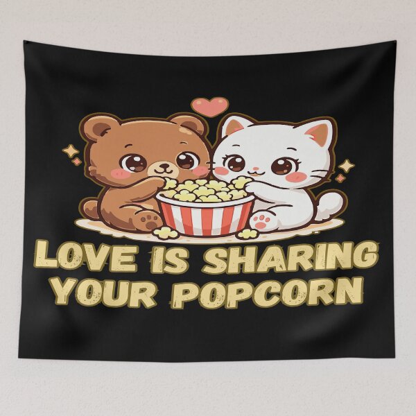 Item preview, Love Is Sharing Your Popcorn designed and sold by DZ Loumatti.