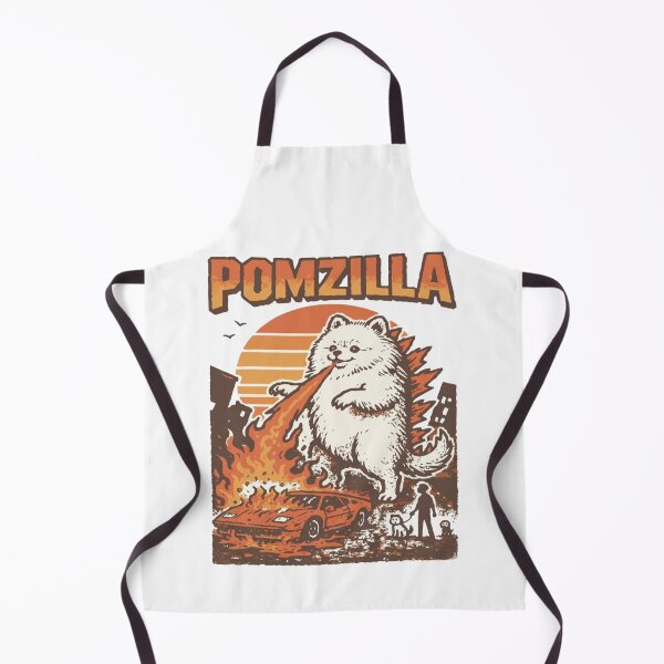 Item preview, Funny Pomeranian Godzilla, Vintage Comic Monster Pom, Weird Fire-Breathing Dog, Dad or Dog Lovers designed and sold by toongstudio.