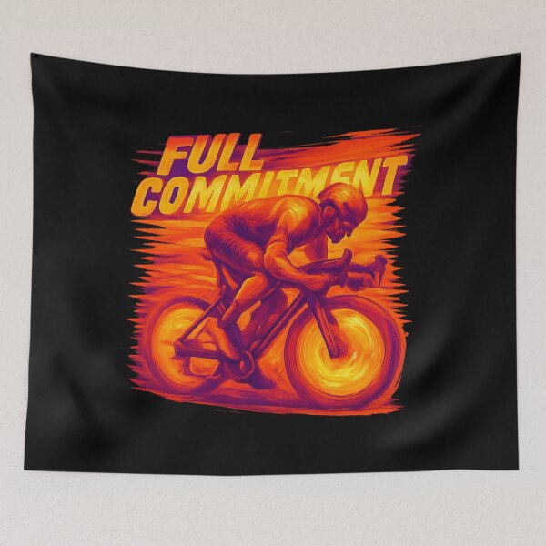 Item preview, Full Commitment - Explosive Cycling Sprint Finish designed and sold by MKreative Studio.