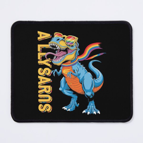 Item preview, Dinosaur T Rex LGBT Gay Pride Flag Allysaurus Ally Men Boys 12 designed and sold by DigitaldeligArt.