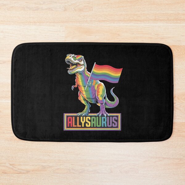 Item preview, Dinosaur T Rex LGBT Gay Pride Flag Allysaurus Ally Men Boys1  designed and sold by MarkLeedsArt.