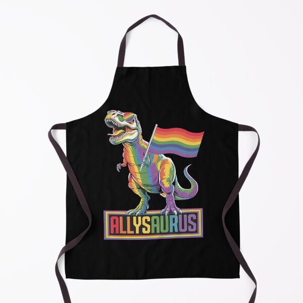 Item preview, Dinosaur T Rex LGBT Gay Pride Flag Allysaurus Ally Men Boys1  designed and sold by MarkLeedsArt.