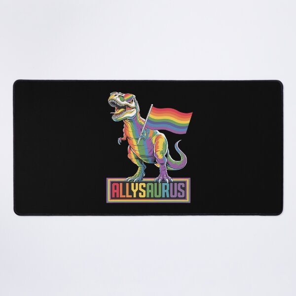 Item preview, Dinosaur T Rex LGBT Gay Pride Flag Allysaurus Ally Men Boys1 designed and sold by MarkLeedsArt.