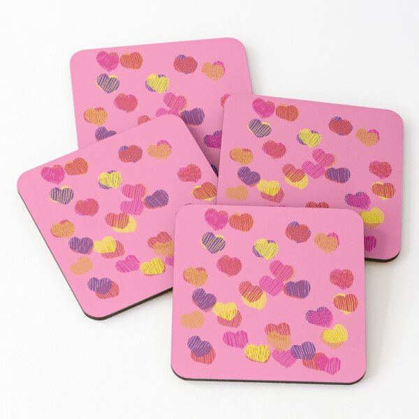 Item preview, Colored Abstract Hearts designed and sold by ellenhenry.
