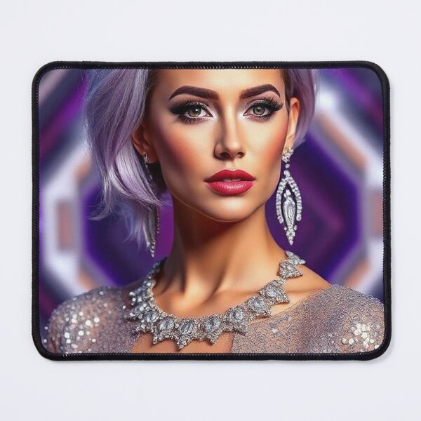 Item preview, Portrait of a futuristic woman designed and sold by BenCoStyle.