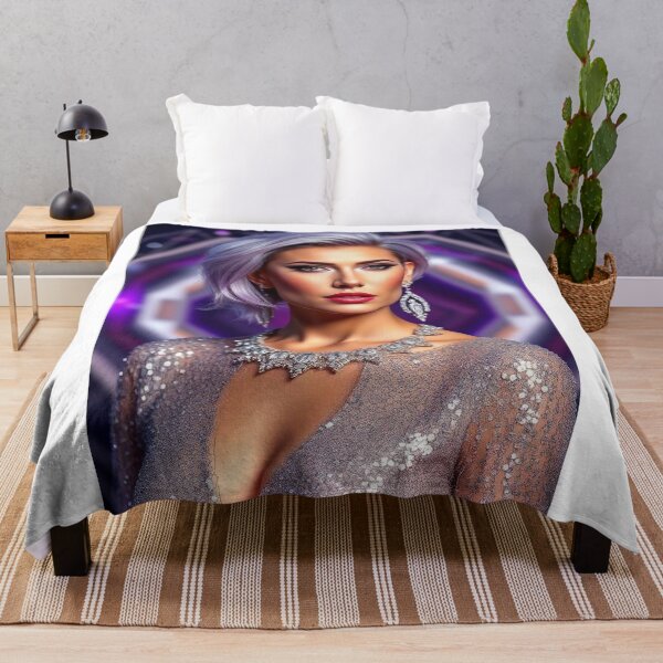 Item preview, Portrait of a futuristic woman designed and sold by BenCoStyle.
