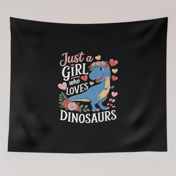 Item preview, Dinosaur Tee For Women Kids Just A Girl Who Loves Dinosaurs  designed and sold by DigitaldeligArt.
