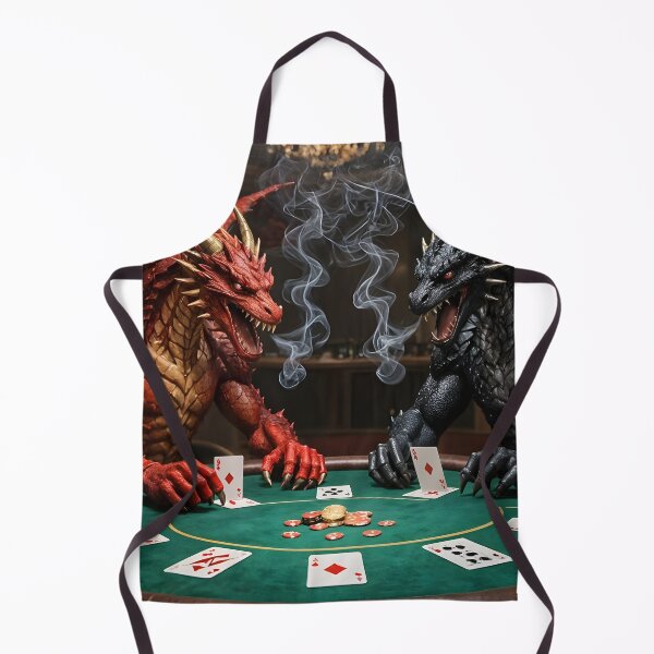 Item preview, Two dragons playing poker in a casino designed and sold by adriansmith31.