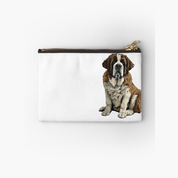 Item preview, Brown and White St Bernard Dog Illustration designed and sold by whyitsme.