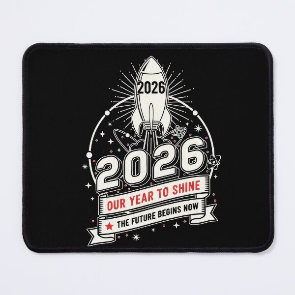 Item preview, 2026 Our Year To Shine Space Rocket designed and sold by GrafTeesLab.