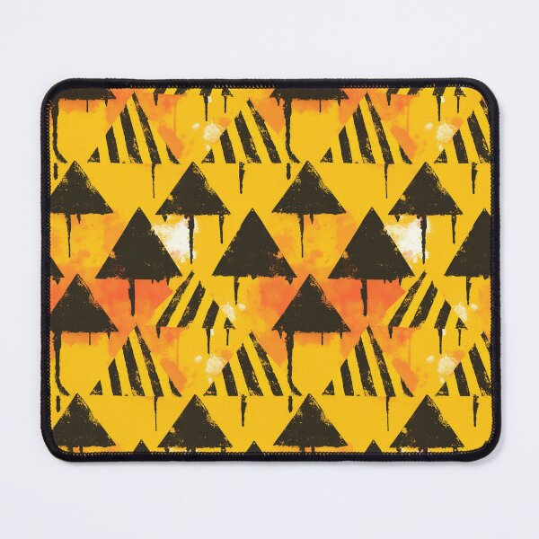 Item preview, Hazard Stripe Triangle Grunge Pattern designed and sold by bubblegoth.