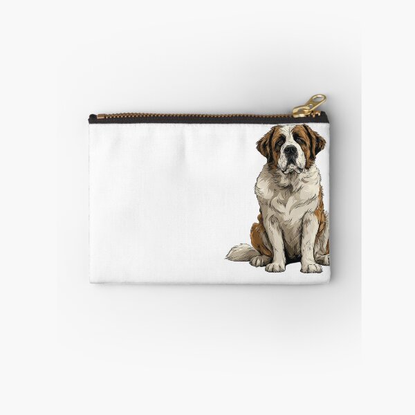 Item preview, Red and White St Bernard Dog Illustration designed and sold by whyitsme.