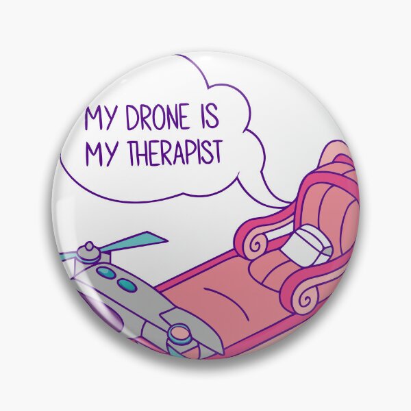 Item preview, Drone Therapy Session: My Drone Is My Therapist - Surreal Art designed and sold by Around with my camera.