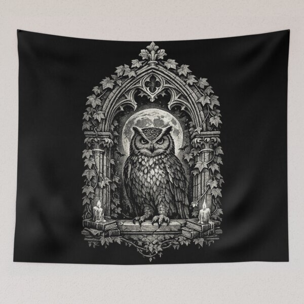 Item preview, Cathedral Owl Under Moonlight designed and sold by Mouraludia.