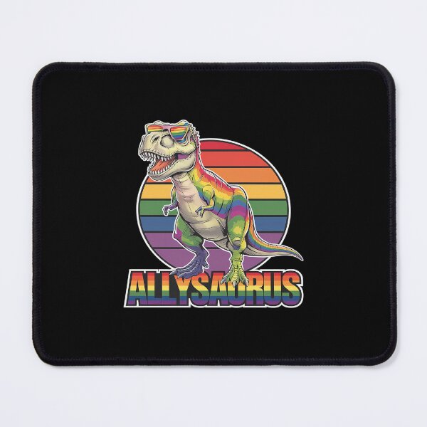 Item preview, LGBT Dinosaur T Rex Gay Pride Dino Allysaurus Rainbow designed and sold by MarkLeedsArt.