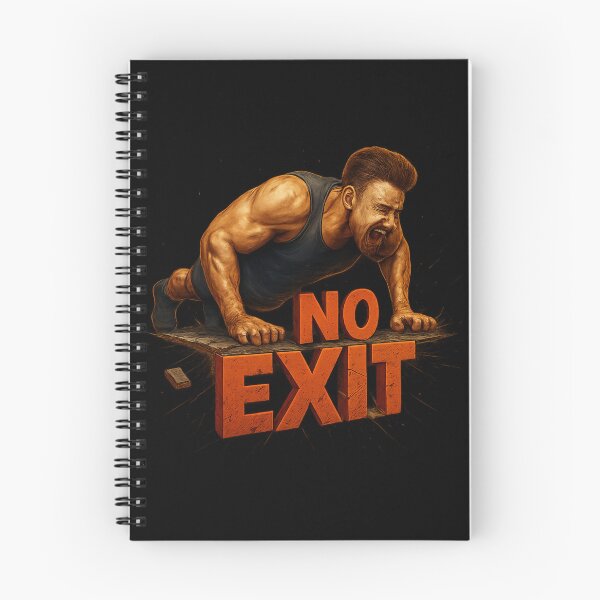 Item preview, NO EXIT - Hardcore CrossFit Power Push-Up Graphic designed and sold by MKreative Studio.