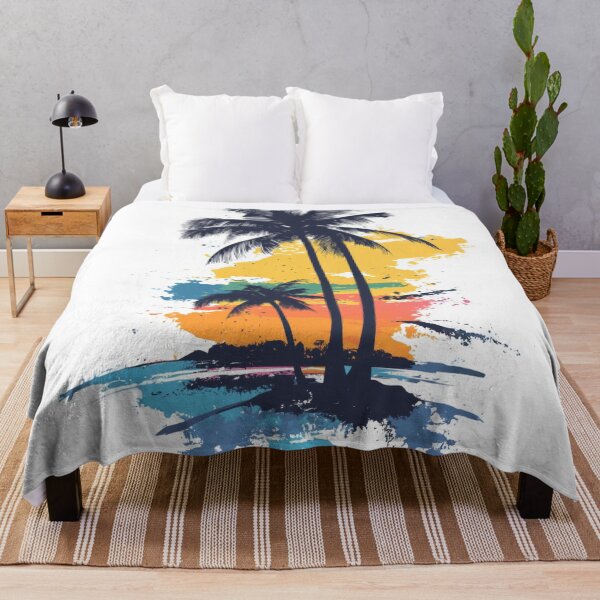 Item preview, Palms silhouetted at sunset time designed and sold by anytka.