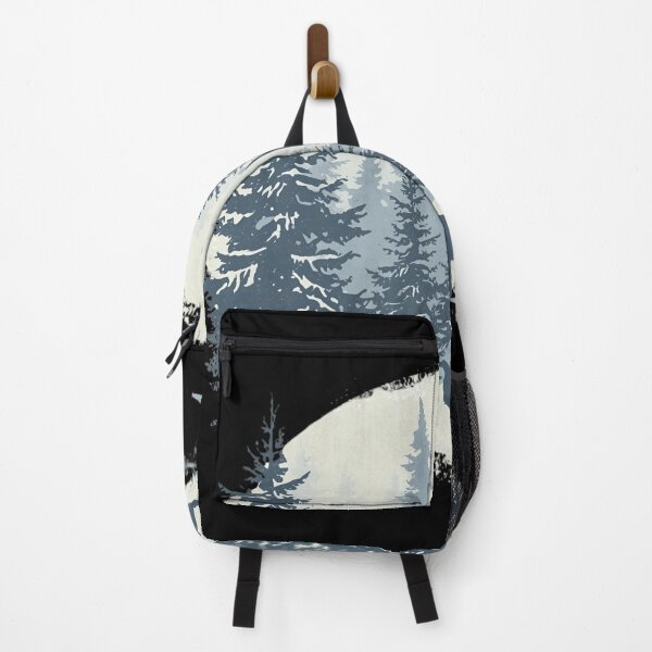 Item preview, Lone Wolf Howl Winter Forest Graphic | Muted Nature Wildlife Scene designed and sold by SAMNagy.