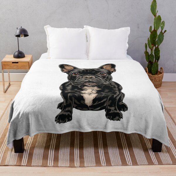 Item preview, Black French Bulldog Dog Illustration designed and sold by whyitsme.