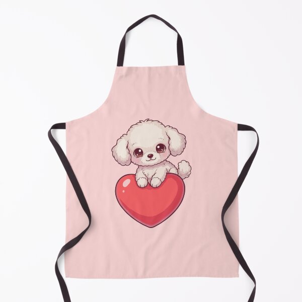 Item preview, Cute Teacup Poodle Puppy Holding Red Heart – Valentine Dog designed and sold by The Real Life Symphony.