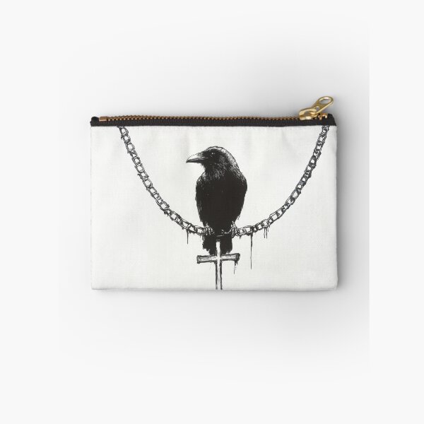 Item preview, Raven on chain with cross designed and sold by anytka.