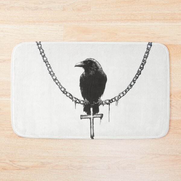 Item preview, Raven on chain with cross designed and sold by anytka.
