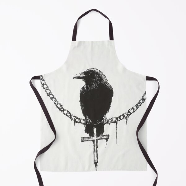 Item preview, Raven on chain with cross designed and sold by anytka.
