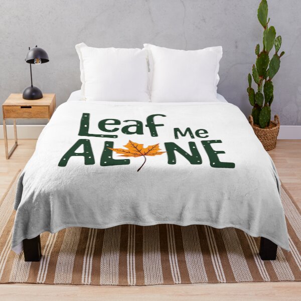 Item preview, Leaf Me Alone – Funny autumn saying with maple leaf | Cozy Fall Design designed and sold by slinsart.