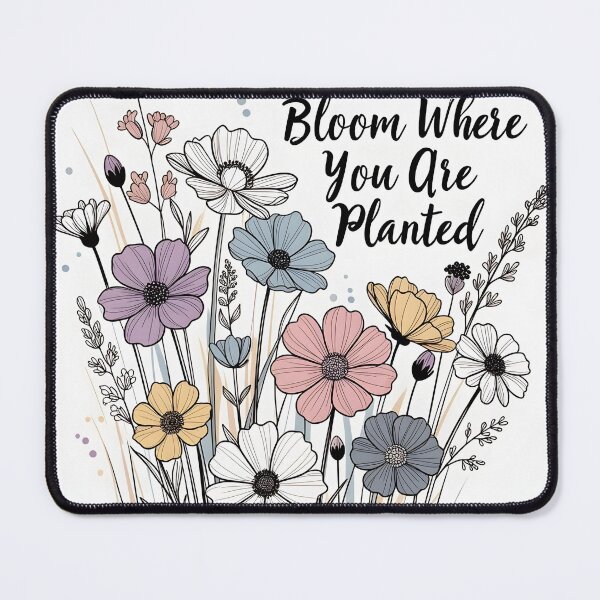 Item preview, Bloom Where You Are Planted Flowers designed and sold by SunDrift.