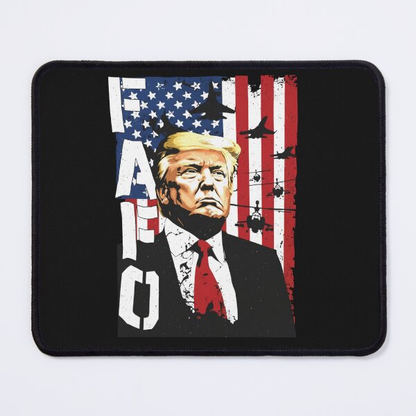 Item preview, Trump FAFO American flag fighter jet silhouette designed and sold by JulianaRuizz.