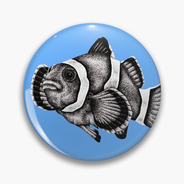 Item preview, Orange clownfish drawing designed and sold by LorenDowding.