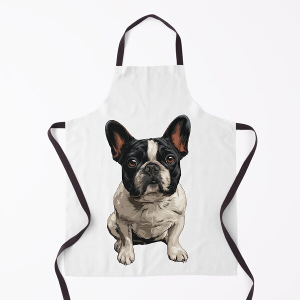 Item preview, Black and White Piebald French Bulldog Dog Illustration designed and sold by whyitsme.