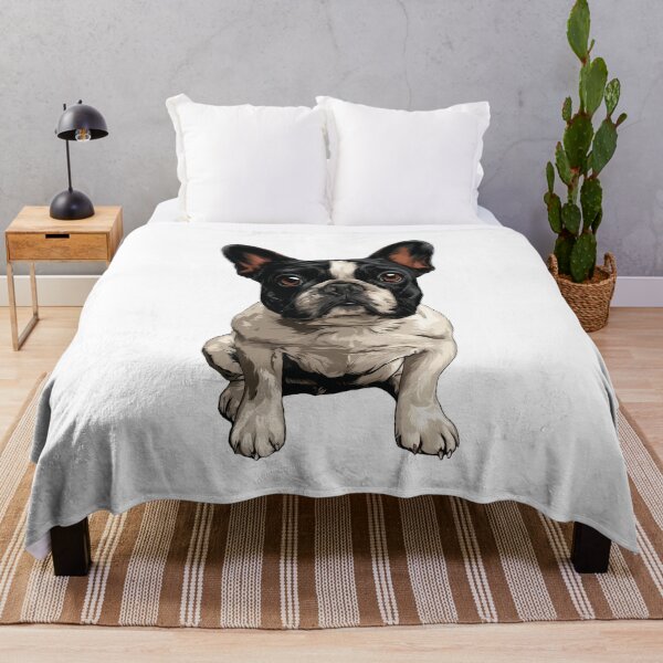 Item preview, Black and White Piebald French Bulldog Dog Illustration designed and sold by whyitsme.
