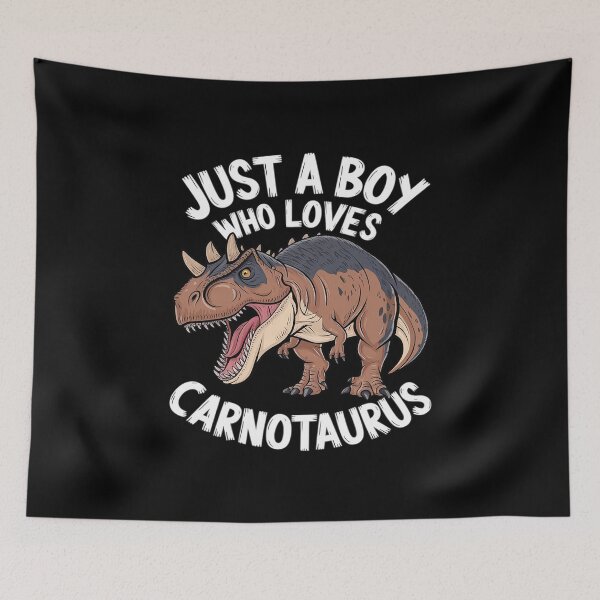 Item preview, Just A Boy Who Loves Carnotaurus Dinosaur  designed and sold by MarkLeedsArt.