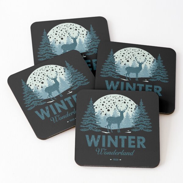 Item preview, Vintage Winter Wonderland Deer Forest Graphic | Christmas Holiday Nature Scene designed and sold by SAMNagy.