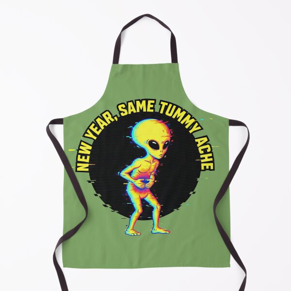 Item preview, Funny Alien New Year Same Tummy Ache designed and sold by GrafTeesLab.