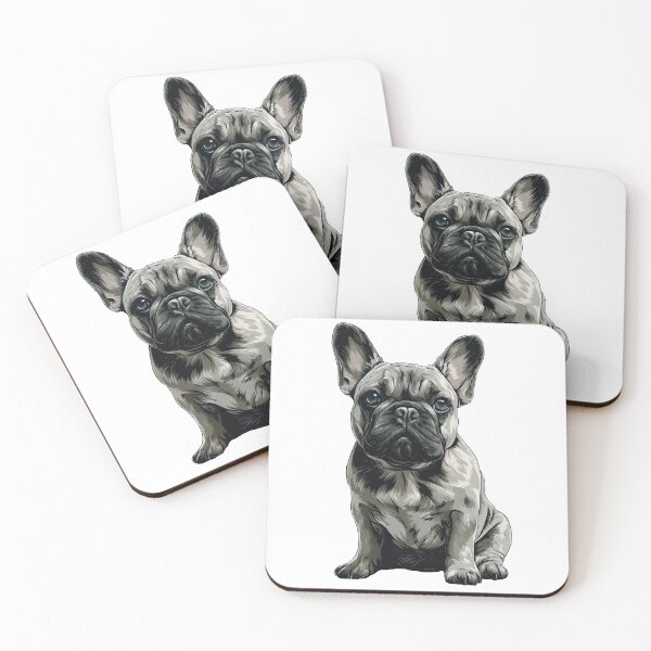 Item preview, Blue French Bulldog Dog Illustration designed and sold by whyitsme.
