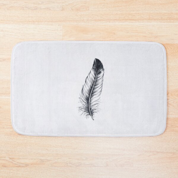 Item preview, Black feather on white designed and sold by anytka.