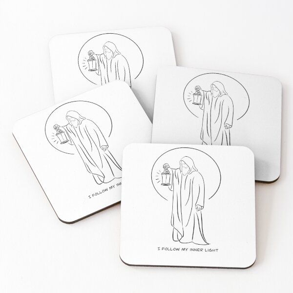 Item preview, The Hermit Tarot Card Art - Minimalist Line Art with Affirmation - I follow my inner light designed and sold by Sarahstangermann.