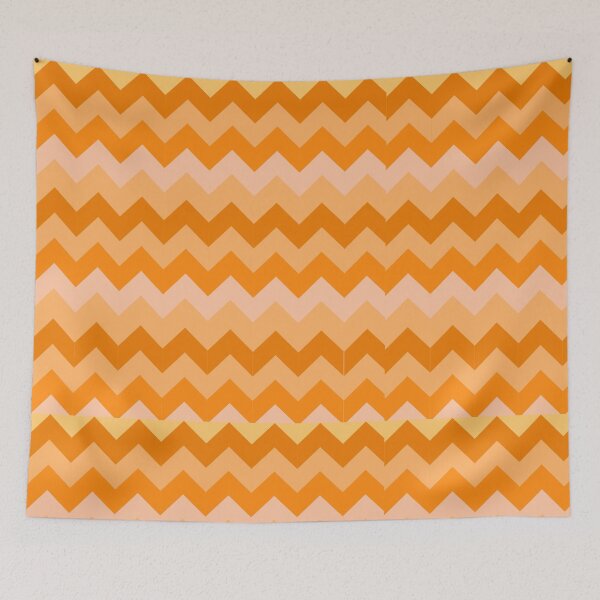 Item preview, Orange Zigzag Pattern – Modern Orange Aesthetic Design designed and sold by katerin17.