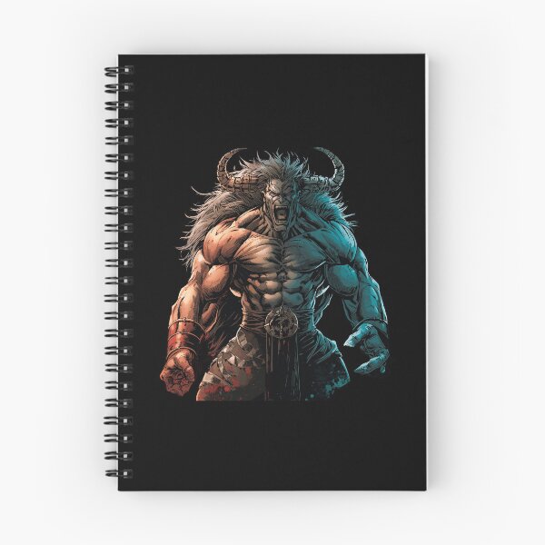 Item preview, Arte cómico del feroz guerrero minotauro | Gráfico de poder de bestias fantásticas designed and sold by SAMNagy.