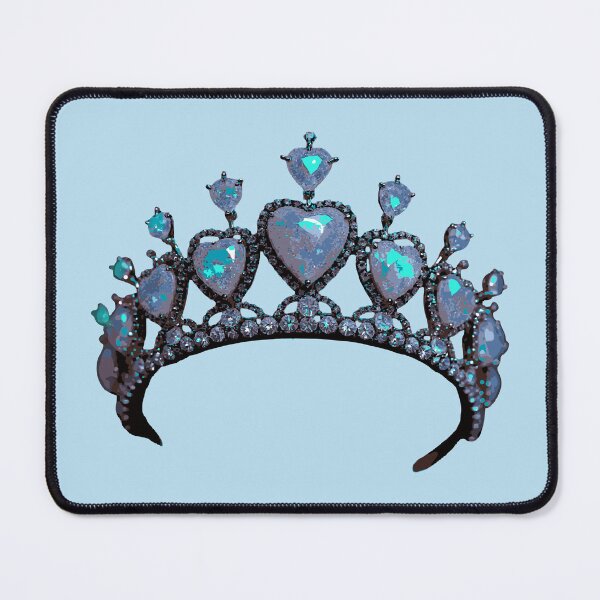 Item preview, Black opal gemstone sparkly princess tiara crown   designed and sold by TheCdnGal.