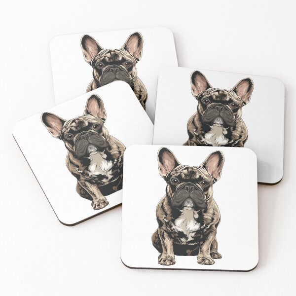 Item preview, Brindle French Bulldog Dog Illustration designed and sold by whyitsme.