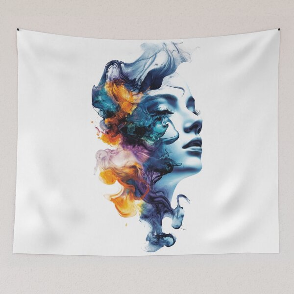 Item preview, Colorful swirling woman designed and sold by anytka.