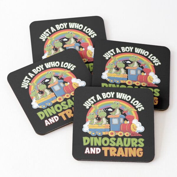 Item preview, Just a boy who loves dinosaurs and trains Cute Kids  designed and sold by MarkLeedsArt.