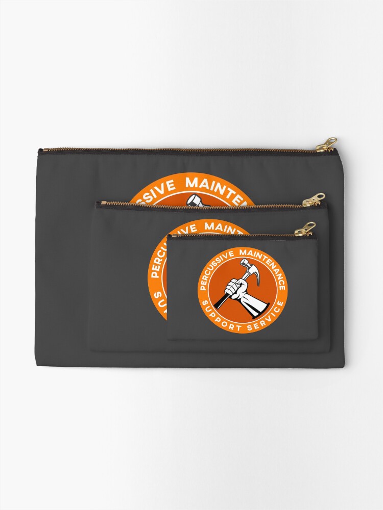 Thumbnail 2 of 4, Zipper Pouch, Percussive Maintenance Support Service designed and sold by knappidesign.