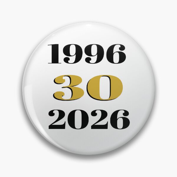Item preview, Vintage 1996 Black & Gold 30th Birthday Typography Collection designed and sold by RemieJames.