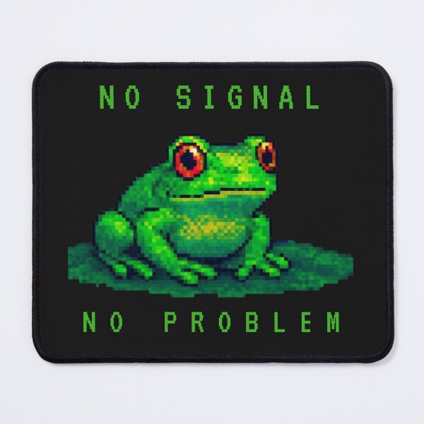 Item preview, No Signal No Problem Pixel Frog Aesthetic designed and sold by HUBKOJ.