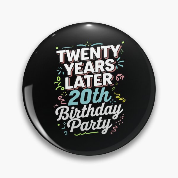 Item preview, Twenty Years Later 20th Birthday Party 20 Year Old  designed and sold by MarryIsMonth.