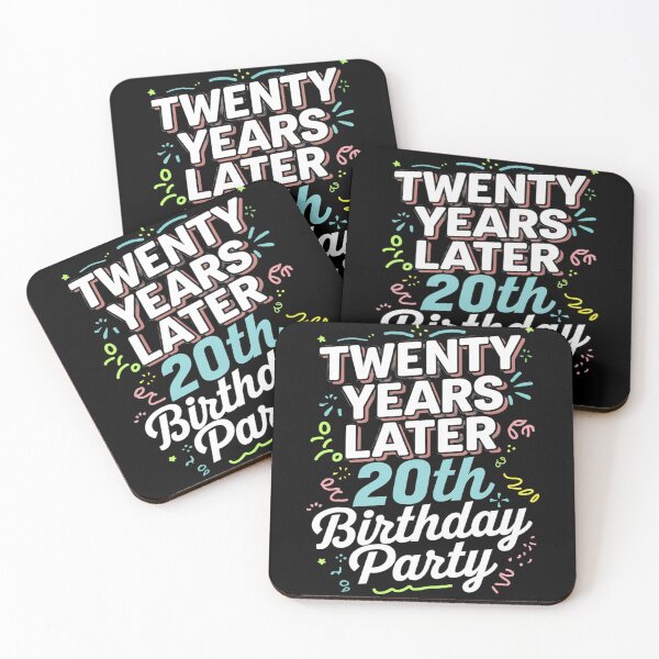 Item preview, Twenty Years Later 20th Birthday Party 20 Year Old  designed and sold by MarryIsMonth.